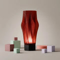 Finned Spiral Lamp — Sculptural LED Accent Light for Desk, Nightstand & Shelf