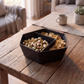 Snack & Shell Bowl — Two-Compartment Serving Dish for Nuts, Seeds, Olives & Pistachios