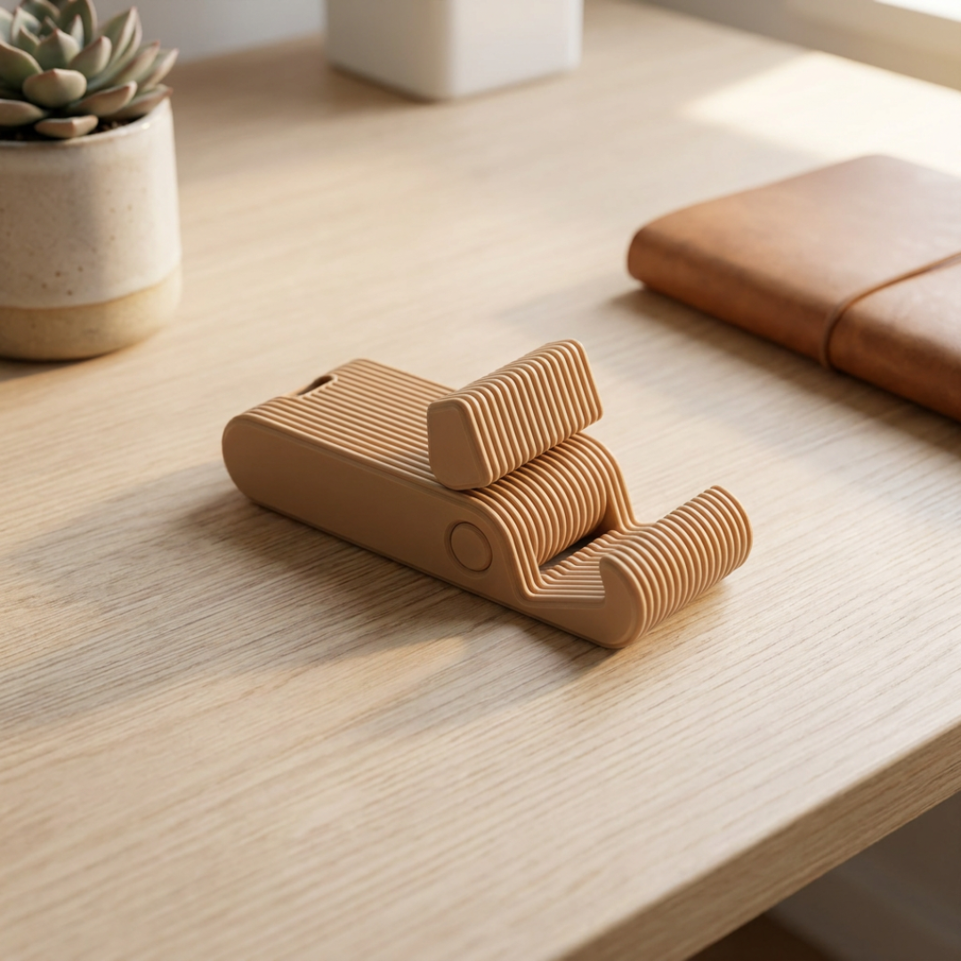 Foldable Pocket Phone Stand — Folding Smartphone Holder for Desk & Travel