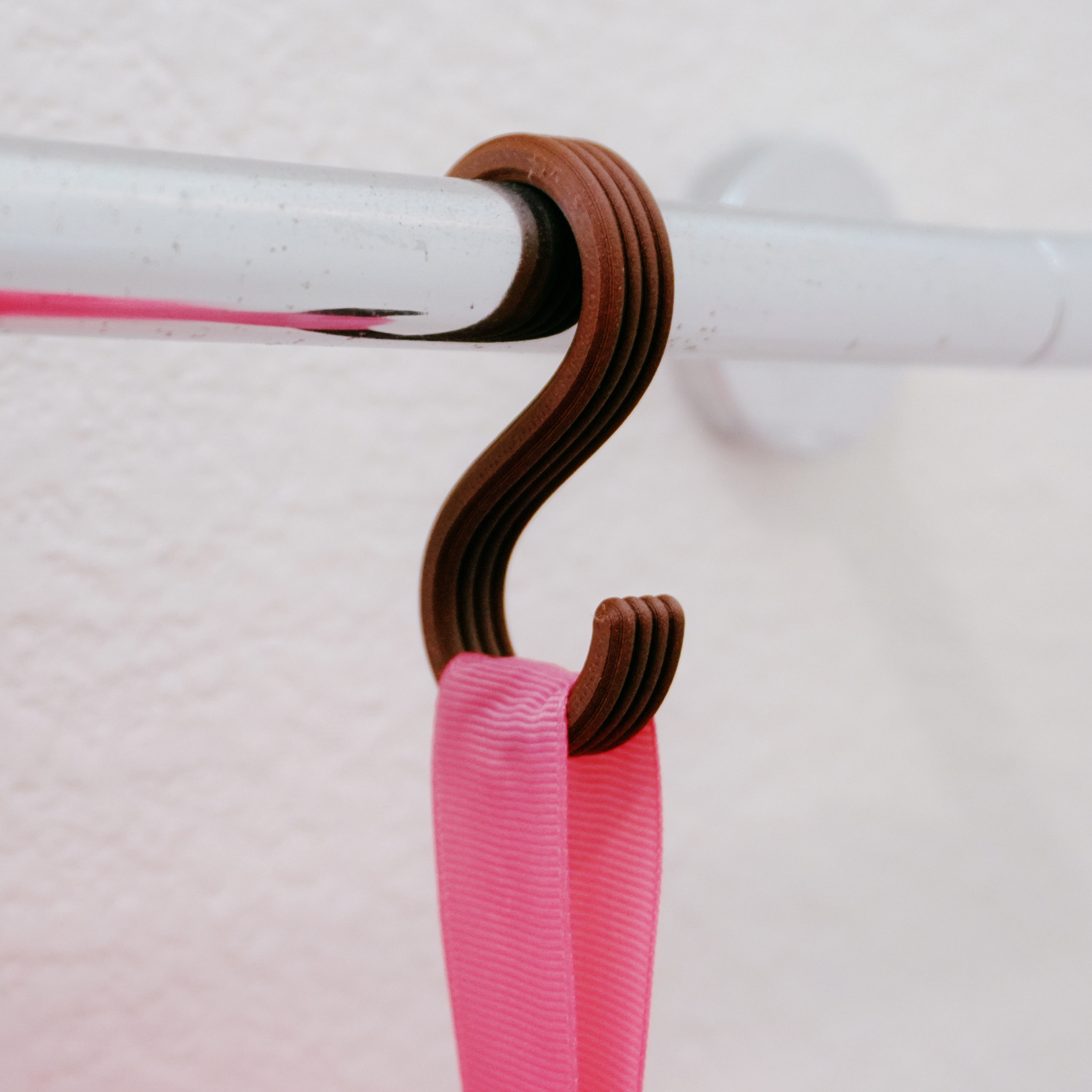S Hook — Ribbed Hanging Hook for Coats, Bags, Towels & Kitchen Rails