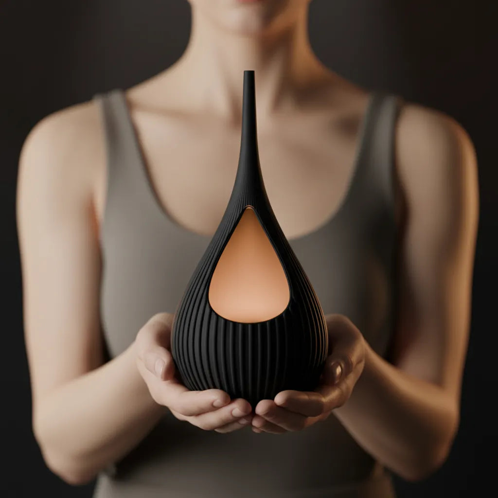 Ribbed Teardrop Lamp