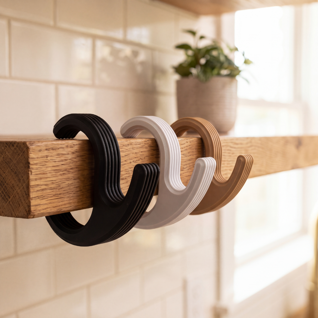 Table Hanger — Under-Desk Bag Hook for Backpacks, Purses, Helmets & Totes