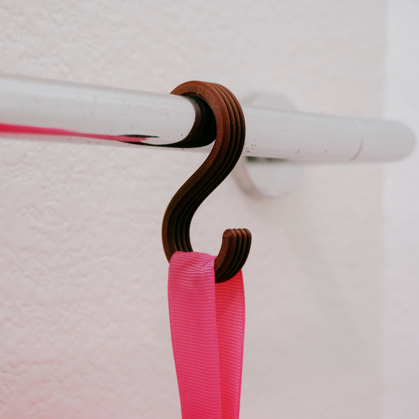 S Hook — Ribbed Hanging Hook for Coats, Bags, Towels & Kitchen Rails