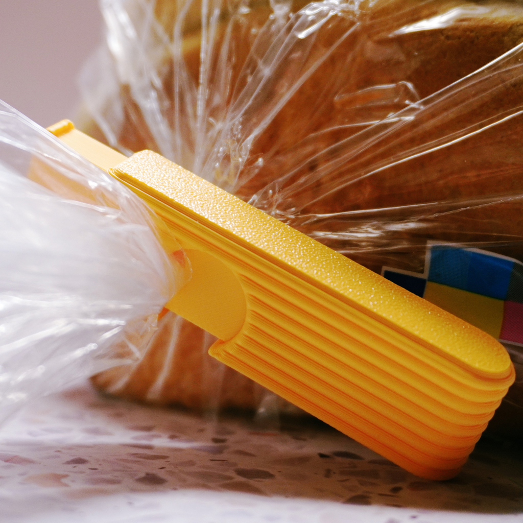 Press-to-Seal Bag Clip — Reusable Food Bag Clip for Bread, Chips, Coffee & Pantry Storage