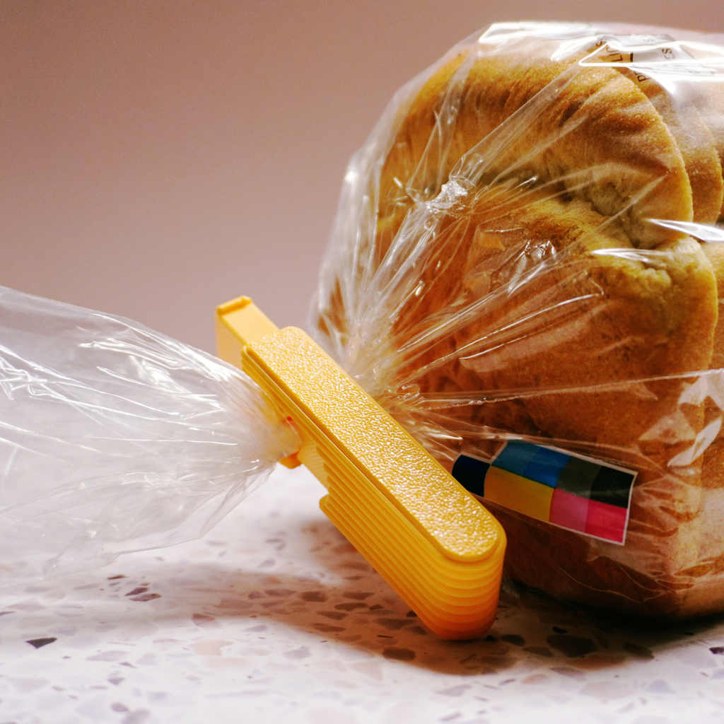 Press-to-Seal Bag Clip — Reusable Food Bag Clip for Bread, Chips, Coffee & Pantry Storage